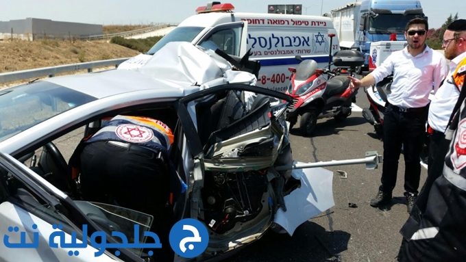 حادث طرق قرب كفرقاسم يسفر عن إصابة سيدة بجراح خطيرة